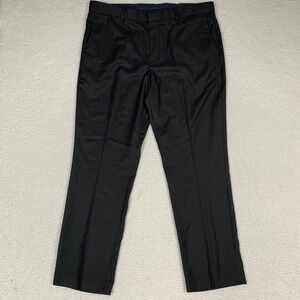 Perry Ellis Portfolio Slim Fit Dress Pants Mens 36x30 (FITS 38x30) Stretch Black
